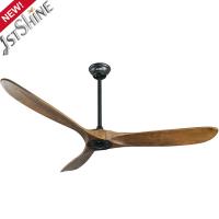 China 220v Solid Wood Ceiling Fan Low Power Consumption Power Efficient on sale