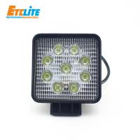 Etclite High Power Super Bright Motorcycle 3 Inch 27W Lamp Square 4X4 Truck Offroad Led Work Light