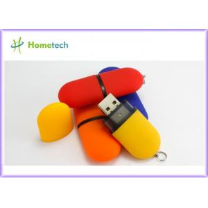 Plastic Pendrive 2GB 4GB , Round USB Key 2GB with Logo ,Yellow Promotional Gift USB Drives