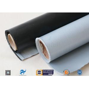China 510g 0.5mm Black Silicone Coated Fiberglass Fabric For Fabric Expansion Joint supplier