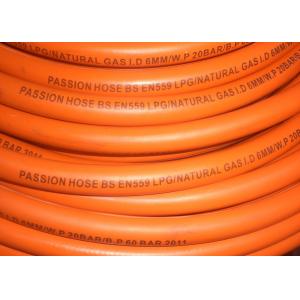 China Fiber Braided Reinforced LPG Gas Hose Pipe ,  1 / 4  Gas Hose Smooth Surface supplier