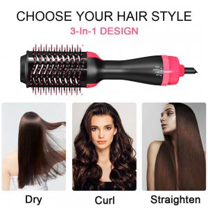 1000W 110V 3in1 Hair Blow Dryer Brush Comb Hot Air Hair Dryer Straightener Hair Tool Beauty