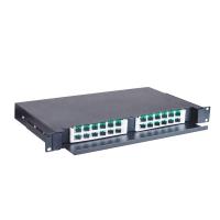 China OEM 19 Inch Rack Mount Chassis 1U Angled SC LC Fiber Optic Patch Panel on sale
