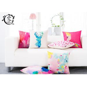 Colorful Abstract Graffiti Paint Silk Cotton Pillow Throw Square Soft Cloth Sofa Waist