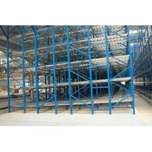 Filo Basis Stock Gravity Flow Industrial Pallet Racks With Steel Zinc Roller