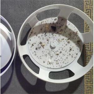 China ABS Electronic Parts Solar Panel USB Charging Warm Light Night Lamp for Catching Flying Insects Sticky Trap Moth Gnat wholesale