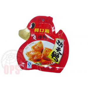 Die Cut Irregular Shaped Plastic Snack Food Grade Packaging Bags With Spout
