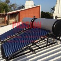 China 200L Non Pressure Vacuum Tube Solar Water Heater Silver Outer Tank Pool Heating on sale