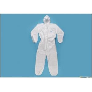 China medical hazardous chemical full white protective suit infectious disease protection supplier