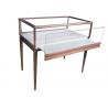 China Simple Jewelry Display Cases / Store Display Cases Antique Copper Glass wholesale