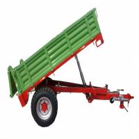 China High Quality Farm Tractor Trailer Two Wheeled Three Point Trailer Agricultural Tractor Hydraulic Tipping Trailer on sale