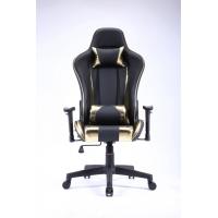 China Executive Swivel Tilt Black And Gold Executive Chair Massage 0.169CBM 84 X 65 X 31MM Lumbar Support on sale