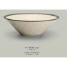 Beige Vanity Stone Countertop Basin For Bathroom / Kitchen SGS Approved