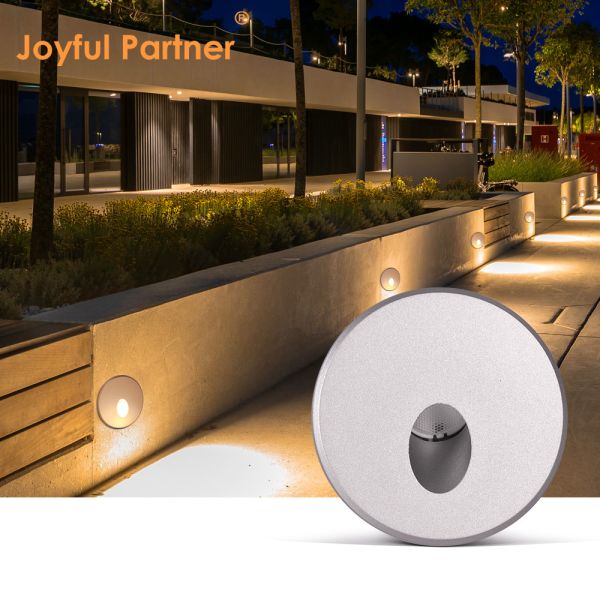 2W LED Recessed Light DC24V Step Lights Warm White IP65 Waterproof Wall Light Staircase With Plastic Mounting