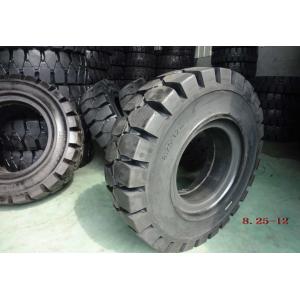 China Black Solideal Forklift Tires , Pneumatic Forklift Industrial Tyres 8.25-12 supplier