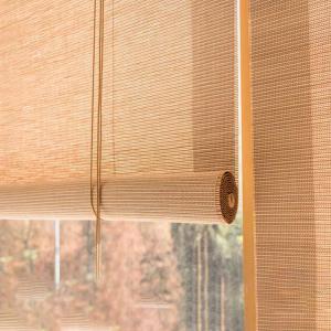 Environmentally Bamboo Roller Shades Manual Pergola Bamboo Blinds 60 X 180cm