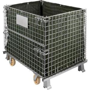 China TLSW Industrial Foldable Wire Mesh Containers Capactity 1000kg supplier