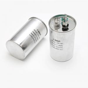 China Cylindrical Power Capacitor CBB65 45uf 5% 370V 450V AC Air Conditioner Motor Run Capacitor Aluminium Case supplier