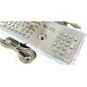 China Self Service Kiosk Input Device Stainless Steel Metal Keyboard With Trackball And Numeric Keypad wholesale