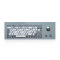 China IP65 Compact Industrial Keyboard With Trackball Silicone Keys on sale