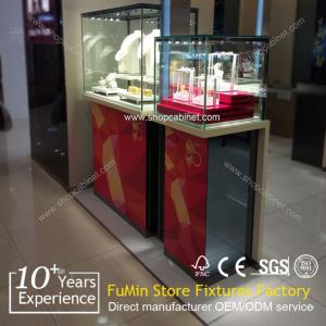 China Nice Looking glass jewelry display cabinet for shop supplier