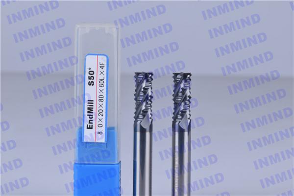 Middle / Low Speed Roughing End Mills With Tungsten Carbide Material SGS