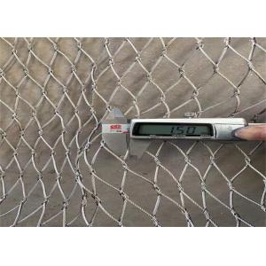 China Macaw Aviary Zoo 1.5mm Steel Wire Rope Mesh For Enclosure Fence supplier