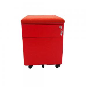 China Side Open 0.7mm Steel Mobile Pedestal With Cushion wholesale