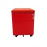 China Side Open 0.7mm Steel Mobile Pedestal With Cushion wholesale