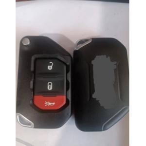 China Jeep Wrangler OHT1130261 Keyless Flip Car Remote Key For 433Mhz 2+1 Button supplier
