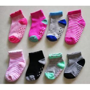 Eco Friendly Casual Infant Baby Socks , Anti Slip Baby Ankle Socks Customized Color