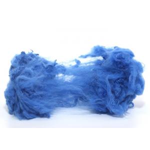 China regenerated royal blue color polyester staple fiber in 1.4d or 1.5d x 38mm supplier