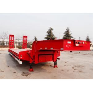 CIMC 60 t hydraulic low bed trailer excavator transport semi trailer dimension of 16m 3 axles