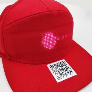 6 Panel Adult LED Light Up Baseball Hat For Halloween / Birthday Party