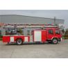 China 32m Working Height 4x2 Drive Six Seats Aerial Ladder Fire Truck with Water Tank wholesale