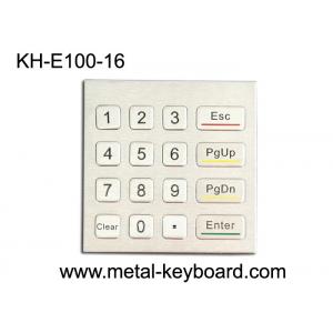 China 10mA Rugged Waterproof Access Control Keypad 16 Key Stainless Steel Numeric Keypad supplier