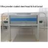 As camas de hospital médicas da superfície de madeira do sarrafo com plástico
