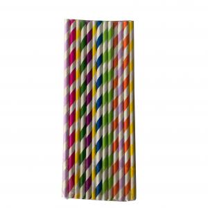 Colorful Paper Drinking Straws Bubble Tea Straws With CMYK Pantone