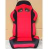 China Black And Red Sport Racing Seats Universal Cars Parts Foldable With Safety Belts wholesale