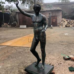 Bronze Zeus Statue Greek God Nued Man Metal Sculpture Garden Life Size