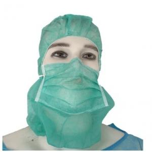 China Breathable Surgical Hood Cap , Disposable Surgeon Cap Non Woven Light Weight supplier