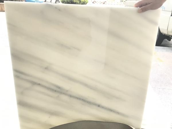 Grey Veins Marble Backlit Pure White Jade Onyx Stone