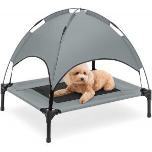 ODM Outdoor Mesh Cooling Raised Dog Bed With Canopy