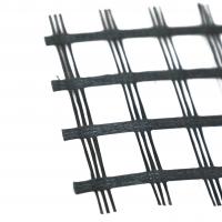 China CE ISO9001 Fiberglass Geogrid For Driveway Road Reinforcement Construction on sale