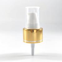 China 24mm 24/410 Golden Aluminum Collar Cream Pump For Serum Lotion Essential Oil on sale
