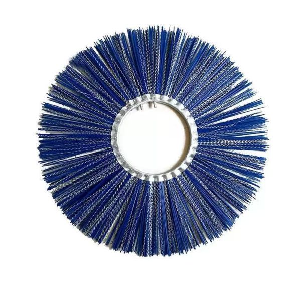 Flat Round Circular Snow Sweeper Brush Attachment Road Sweeping Brush Replacement