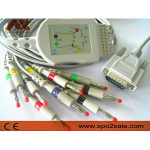 China CE ISO13485 CFS 10 Lead ECG Cable For Trismed 400 406  ECG Machine supplier