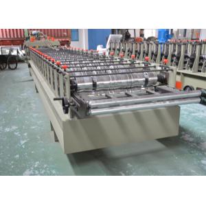 Color Glazed Tile Making Machine , Steel Tile Roll Forming Machine With Press Mould