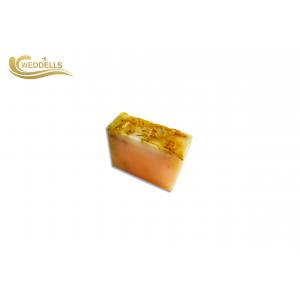 Facial Organic Handmade Soap Bar With Dried Flower On The Top Rose / Jasmine / Lavender Fragrance