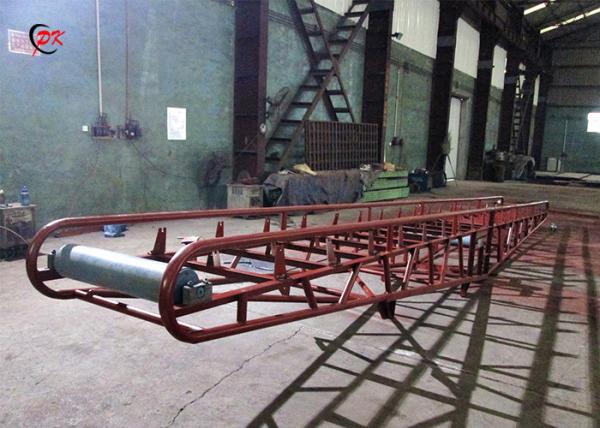 Mobile Rubber Belt Conveyor / Flexible Screw Conveyor 0-30 Degree